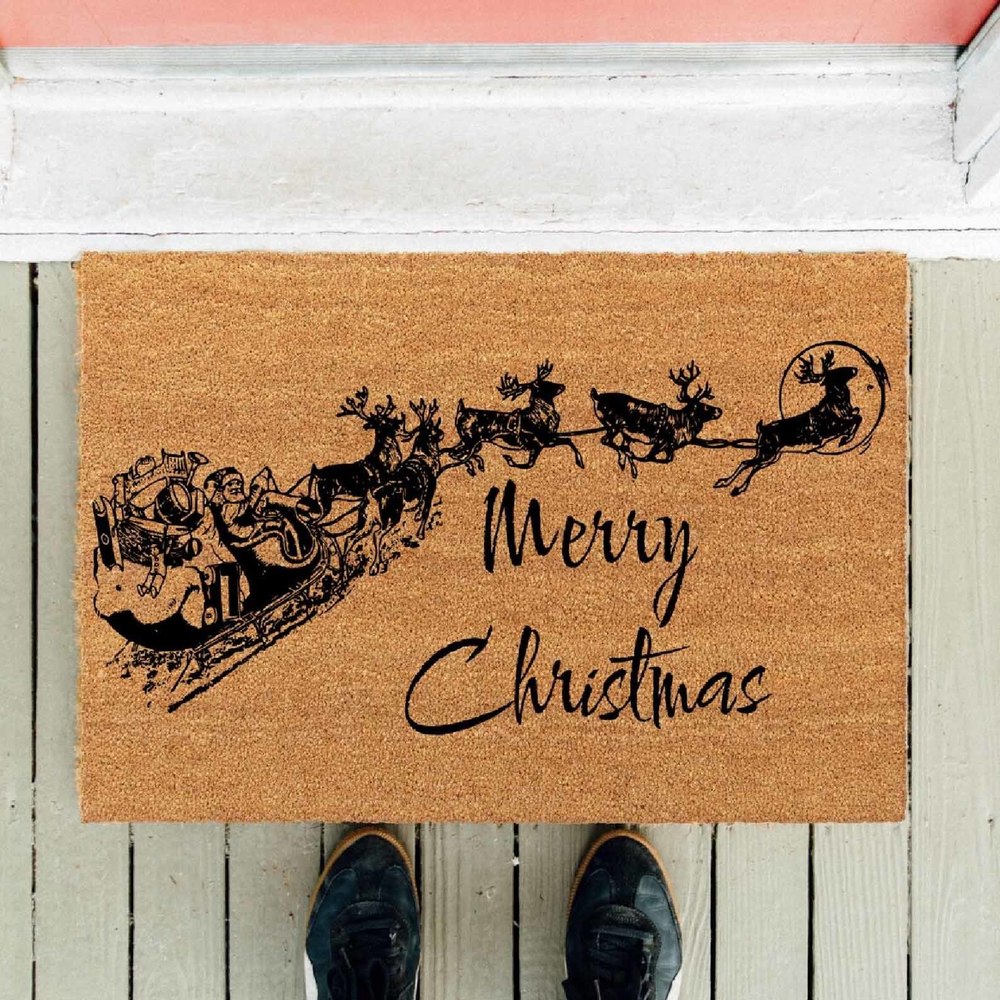 Merry Christmas Door Mat New Year Doormat Housewarming Gift